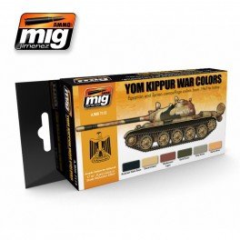 AMMO Mig 7113 YOM KIPPUR COULEURS DE GUERRE COFFRET 6x17ml 
