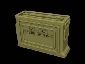Panzer Art RE35-393 Boîtes de munitions américaines pour munitions de calibre .3 (motif métallique) 1/35