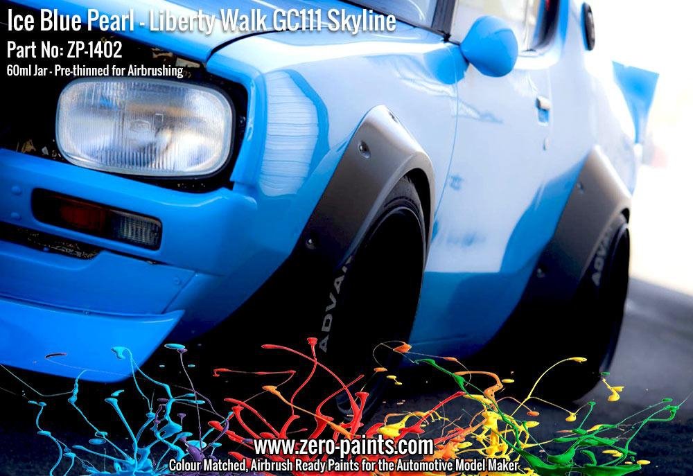 Peinture Zero Paints ZP-1402 - Bleu Glacé nacré pour Liberty Walk GC111 Skyline (Ken Mary) 60 ml – immagine 5