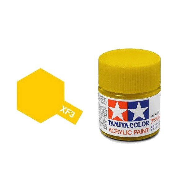 Tamiya 81303 Peinture acrylique XF-3 Jaune mat 23 ml – image 3