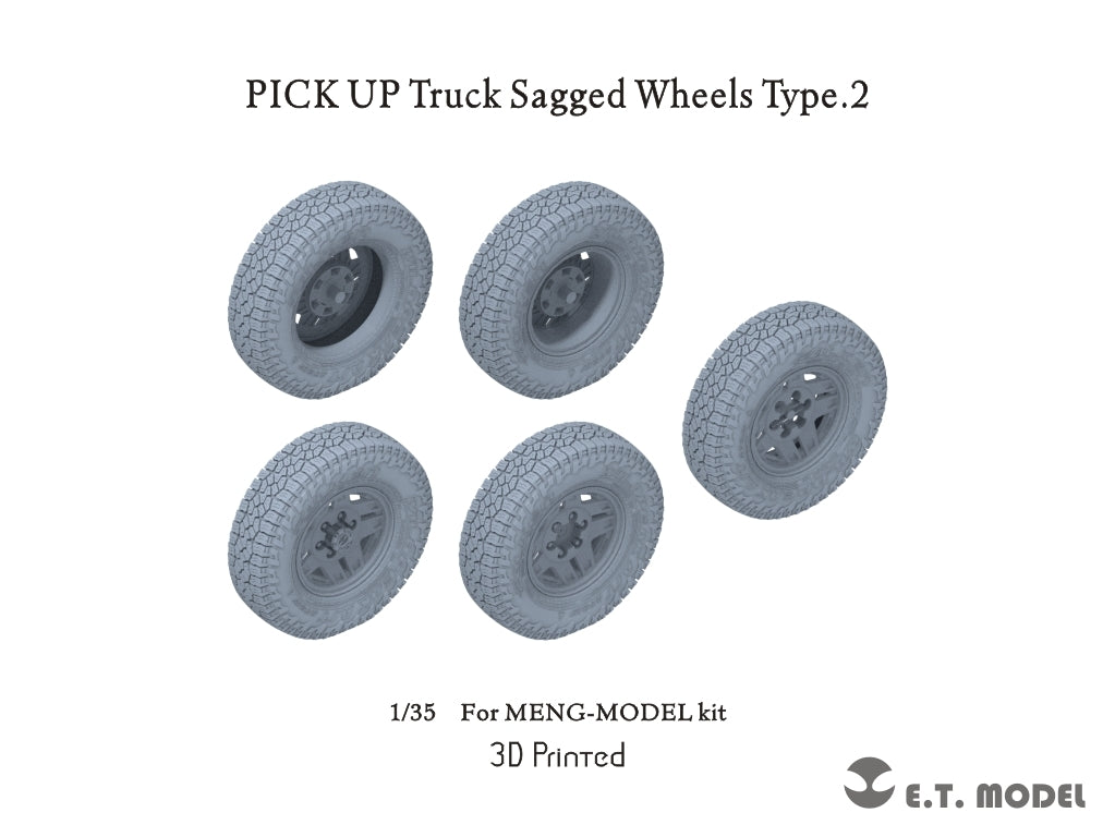Camionnette ET Model P35-163, roues affaissées, type 2, échelle 1/35