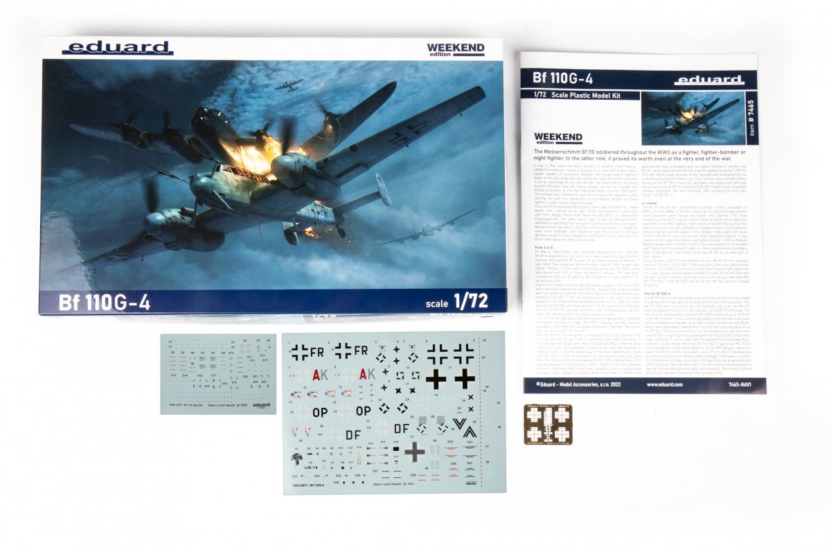 Eduard 7465 Bf 110G-4 1/72 – zdjęcie 3