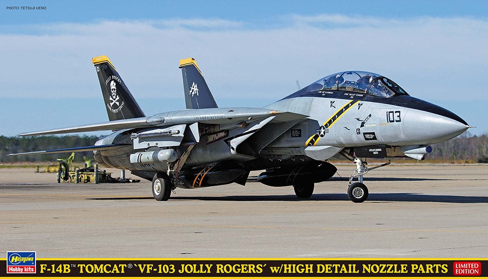 Hasegawa SP673-52473 F-14B Tomcat 'VF-103 Jolly Rogers' w/ High Detail Nozzle Parts 1/72