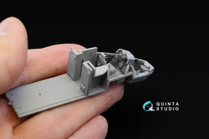 Intérieur imprimé en 3D et coloré sur papier décalcomanie Quinta Studio QD72019 Mi-24V OTAN (pour kit Zvezda) 1/72 – image 4