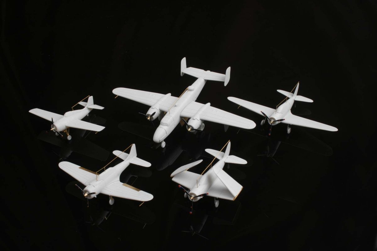 MK1 Design MS-20012 Coffret d'avions de pont américains de la Seconde Guerre mondiale I 1/200