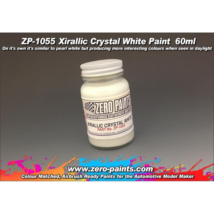 Peinture blanche cristalline Xirallic Zero Paints ZP-1055 60 ml
