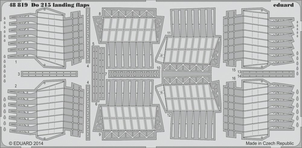 Eduard 48819 Do 215 volets d&amp;#39;atterrissage 1/48 ICM
