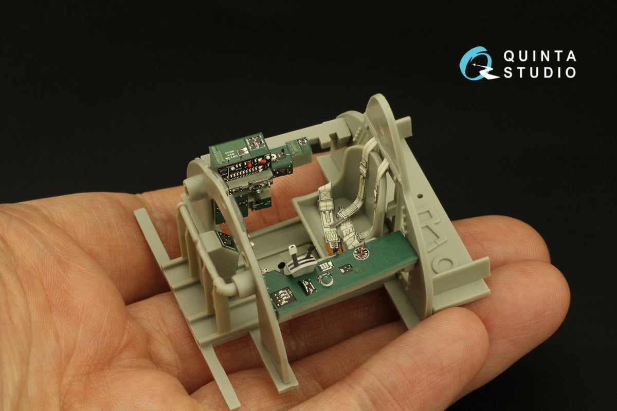 Intérieur coloré imprimé en 3D sur papier décalcomanie pour F4F-4 Wildcat (Trumpeter) de Quinta Studio QD32185, échelle 1/32 – Bild 9