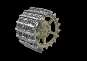 Panzer Art TR35-055 Entwicklungfahrzeug E-75 chenilles + roues motrices correctes 1/35