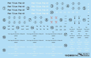 Gecko Models 16GM0014 Coffret de munitions Pak 40 de 7,5 cm allemand avec obus, échelle 1/16 – immagine 2