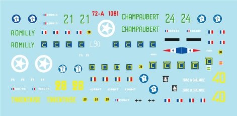 Star Decals 72-A1081 Char Sherman M4A2 français. M4A2 en 1944-45. De Normandie à Paris, échelle 1/72 – image 2