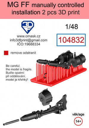 Omask 104832 MG-FF installation à commande manuelle impression 3D 1/48 – image 2