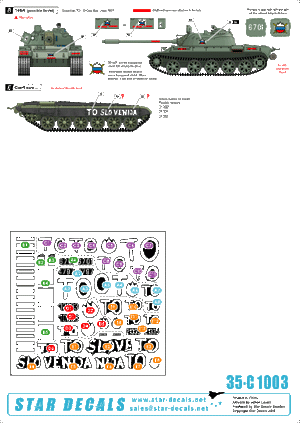 Star Decals 35-C1003 TO (Frontière territoriale). M36B2 Jackson. T-55A (polonais), T-55A (russe), M-84, BTR-50PK 1/35 – immagine 2