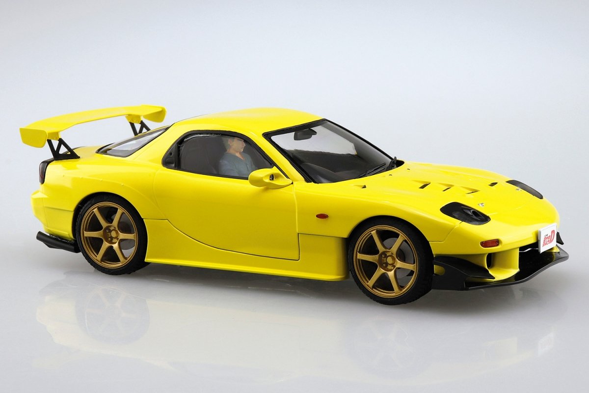 Aoshima 05955 Takahashi Keisuke FD3S RX-7 (Version Projet D) avec figurine à l&amp;#39;échelle 1/24 – image 2