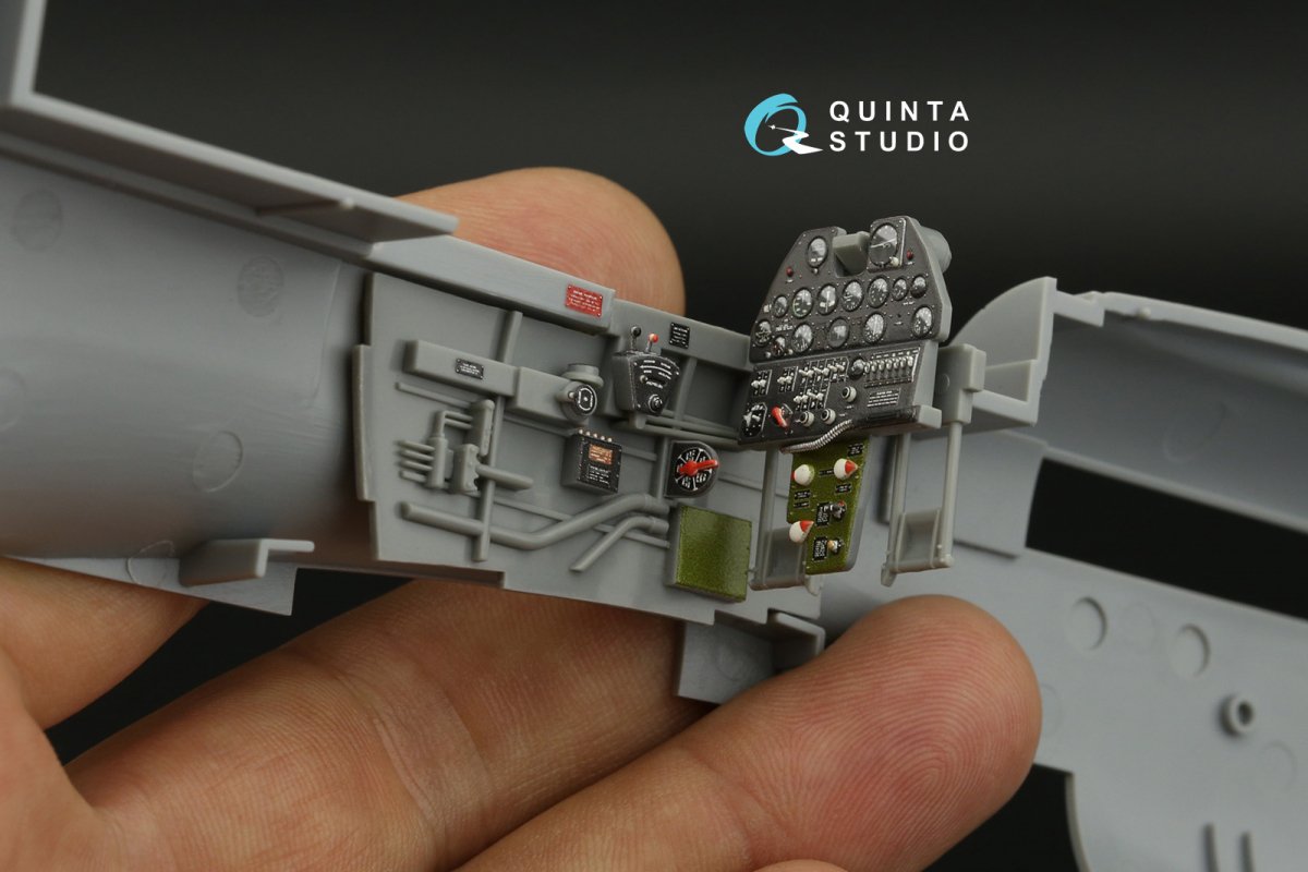 Intérieur imprimé en 3D et coloré sur papier décalcomanie Quinta Studio QD32137 P-40E/K (Hasegawa) 1/32  – image 3