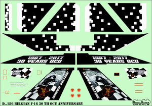 ModelMaker Decals D48186 F-16 belge 30e anniversaire de l&amp;#39;OCU 1/48  – Bild 4