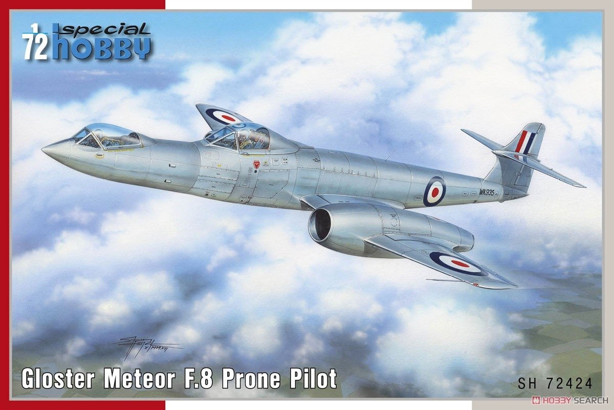 Maquette Special Hobby 72424 Gloster Meteor F.8 Pilote couché 1/72