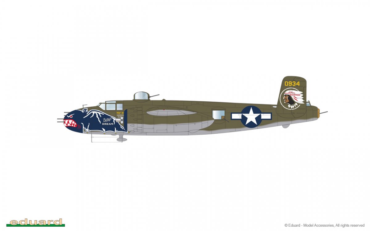 Eduard 7012 B-25J Mitchell STRAFER 1/72 – zdjęcie 14