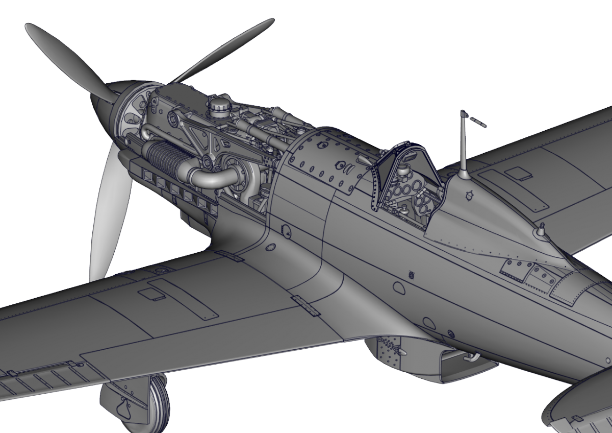 Italeri 2518 Macchi M.C. 202 Folgore 1/32 – zdjęcie 3