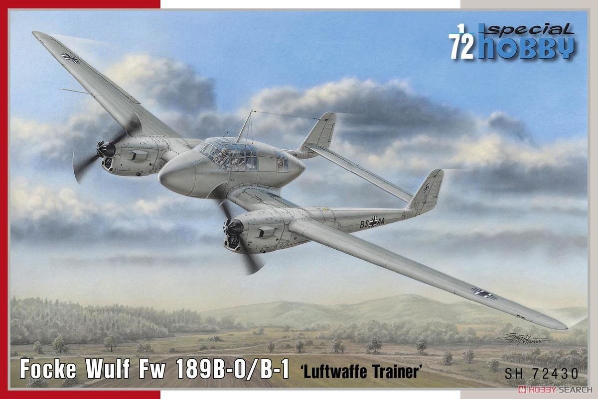 Special Hobby 72430 Focke Wulf Fw 189B-0/B-1 Entraîneur de la Luftwaffe 1/72 