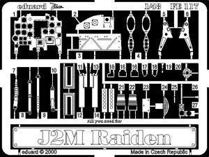 Eduard FE117 J2M Raiden 1/48 Hasegawa