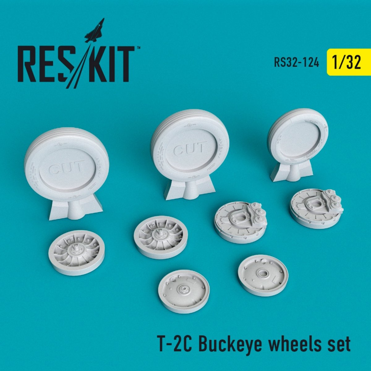 RESKIT RS32-0124 T-2C « BUCKEYE » JEU DE ROUES 1/32