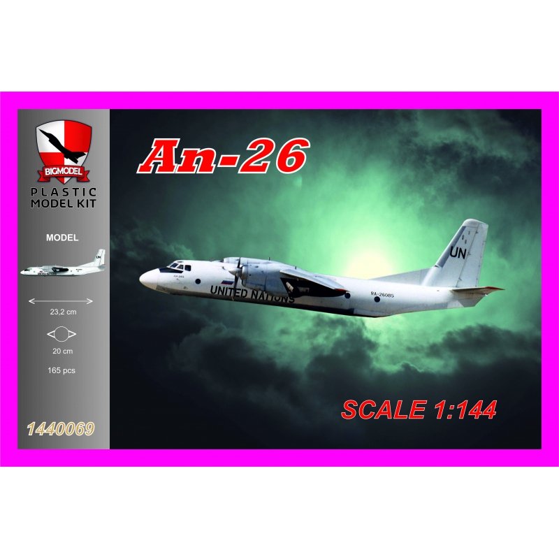 Maquette grand format 1440069 AN-26 UN 1/144