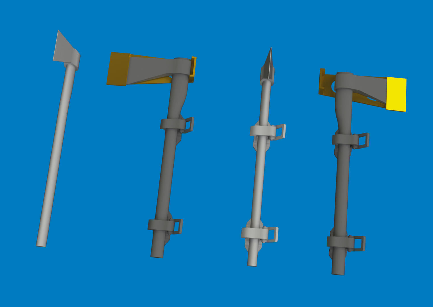 Eduard 635046 WWII German axe 3D PRINT 1/48