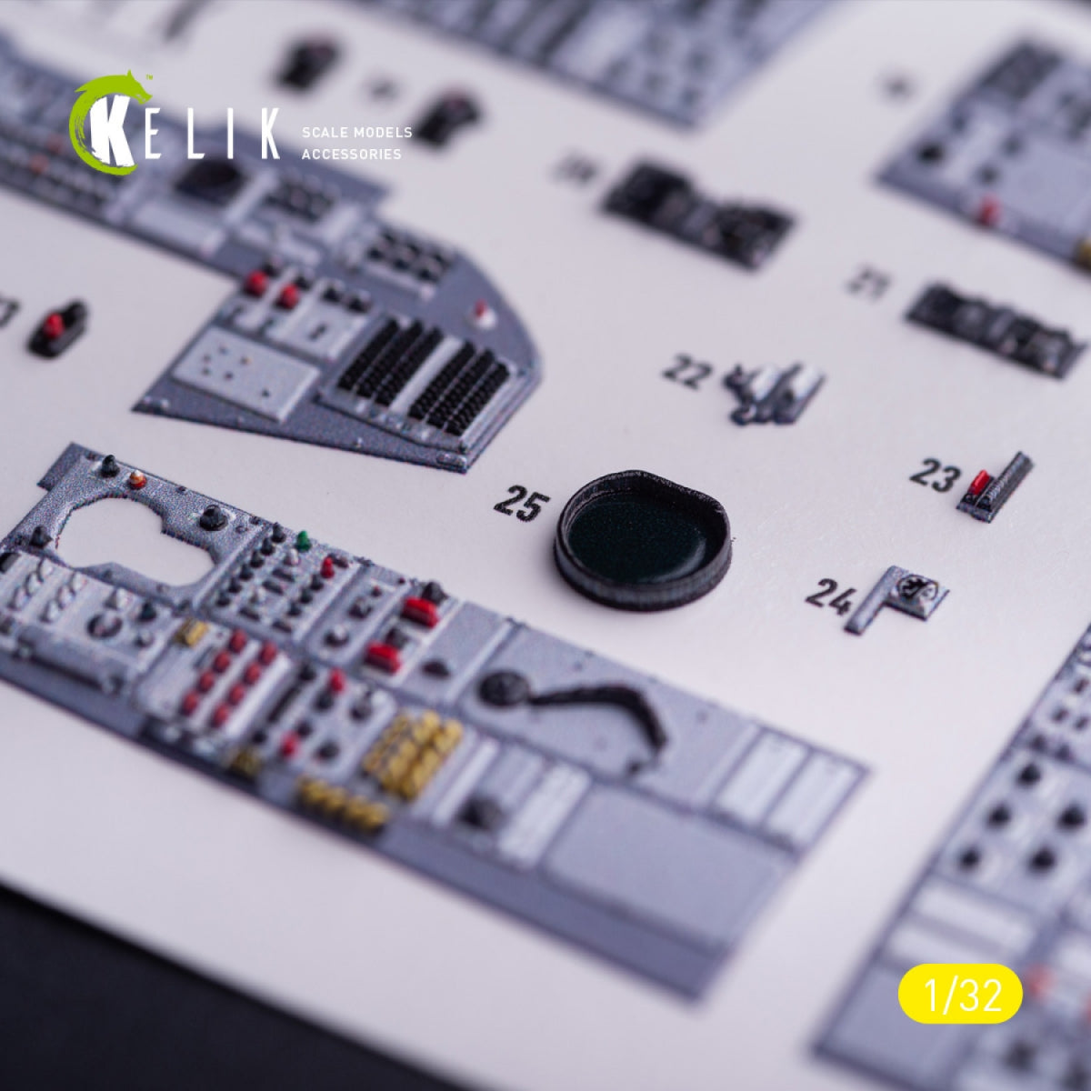 Kelik K32040 Tornado IDS - interior 3D decals for Italeri kit 1/32