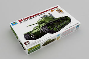 Trumpeter 09597 KV-1 1942 Char à tourelle simplifiée avec équipage, échelle 1/35
