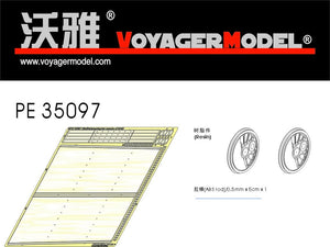 Roues dentées de fumée et de transmission Voyager Model PE35097 pour BR52 1/35