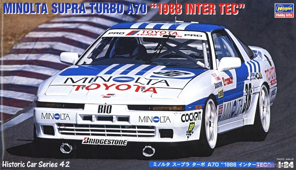 Hasegawa HC42 Minolta Supra Turbo A70 « 1988 Inter Tec » 1/24