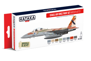 Ensemble de peinture Hataka HTK-AS62 pour l&amp;#39;armée de l&amp;#39;air israélienne (avions modernes) 8x17ml.