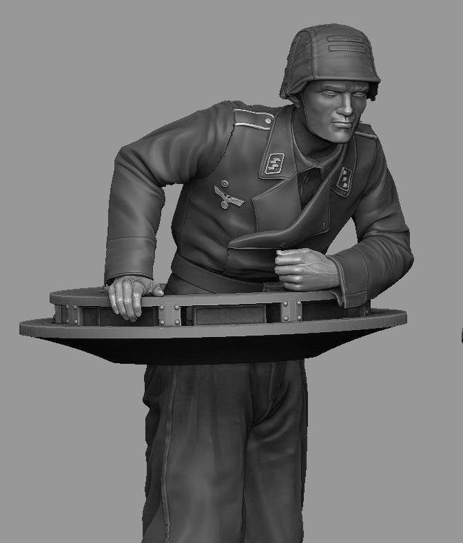 Panzer Art FI35-125 Voran! Commandant StuG en action 1/35