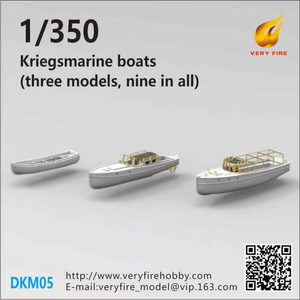 Bateaux de la Kriegsmarine Very Fire DKM05 (3 types, 9 bateaux) 1/350