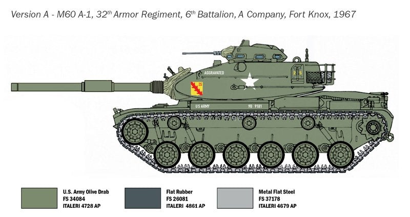 Italeri 7075 M60A1 1/72 – imagen 4