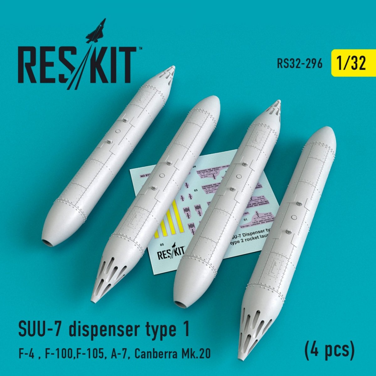 RESKIT RS32-0296 SUU-7 DISPENSERSTYPE 1 (4 PCS) 1/32
