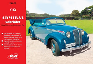 ICM 24021 Admiral Cabriolet, voiture de tourisme allemande de la Seconde Guerre mondiale