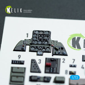 Kelik K72160 SBD-3 Dauntless - interior 3D decals for FlyHawk kit 1/72