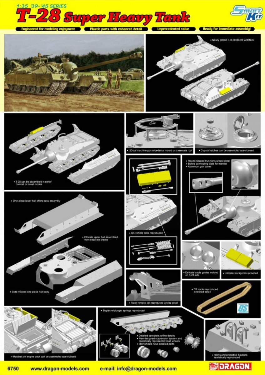 Dragon 6750 T28 Char super lourd (1/35) – Bild 2