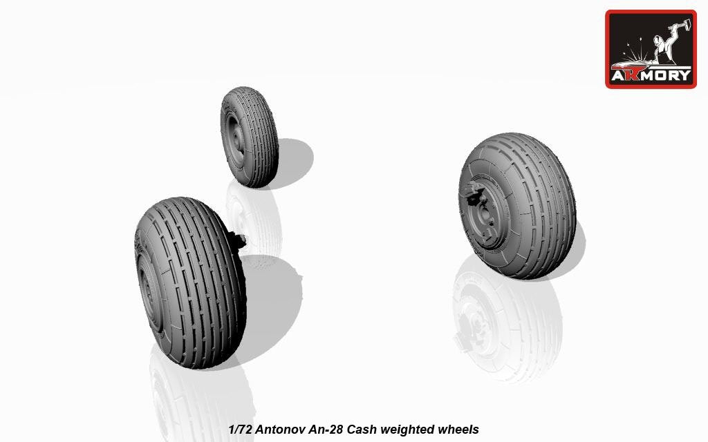 Armory Models AW72044 Antonov An-28 Cash roues avec pneus lestés 1/72 – image 3