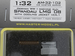 Master AM-32-102 German WWI Machine Gun Spandau LMG 08 with Cooling Jacker ver.1 1/32 – zdjęcie 7