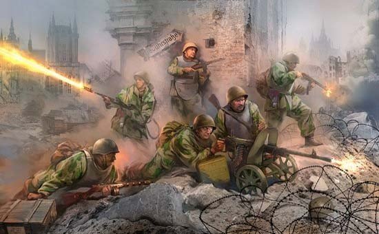 Zvezda 3509 Groupe d'assaut soviétique de la Seconde Guerre mondiale (1/35)