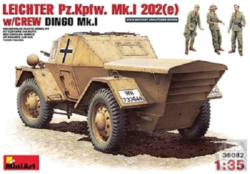 MiniArt 35082 LEICHTER Pz.kpfw. 202(e) avec CREW DINGO Mk.I (1/35)