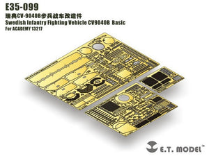 ET Modèle E35-099 Véhicule de combat d&amp;#39;infanterie suédois CV9040B (Pour ACADEMY 13217) (1/35)