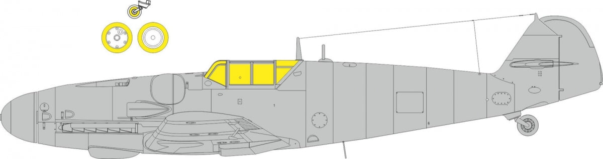 Verrière classique Eduard CX687 Bf 109G-6 Eduard 1/72
