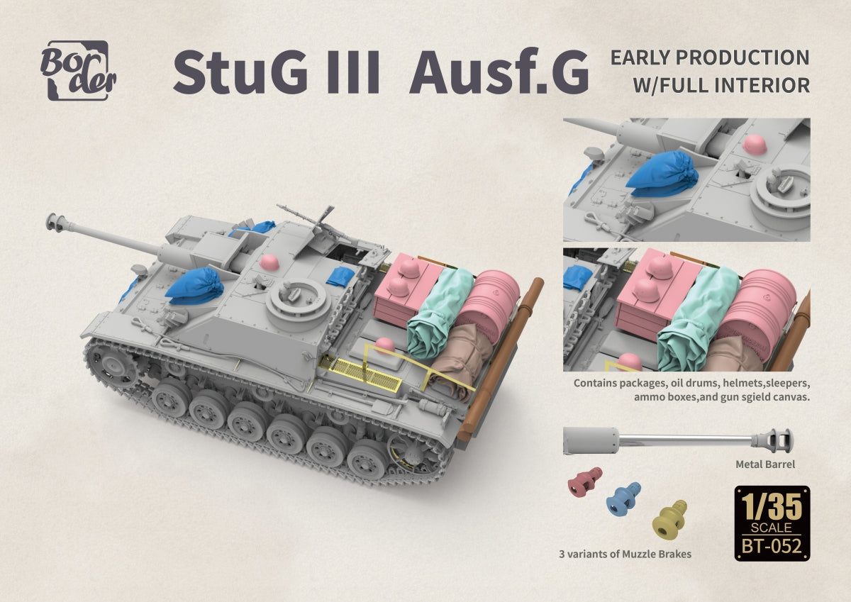Maquette Border BT-052 StuG III Ausf. G, version de production précoce, échelle 1/35  – image 5