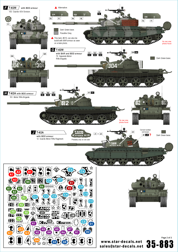 Star Decals 35-883 Soviétiques en Afghanistan, partie 1, échelle 1/35 – image 2