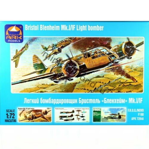 Ark Models 72046 Bristol Blenheim Mk.I/IF /Bombardier léger britannique - chasseur de nuit/ 1/72