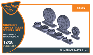 Propelle transparente ! CPA35002 Jeu de roues Tarhe CH-54A pour kit ICM 1/35